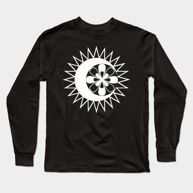 Moon mandala from the sun Long Sleeve T-Shirt by RENAN1989